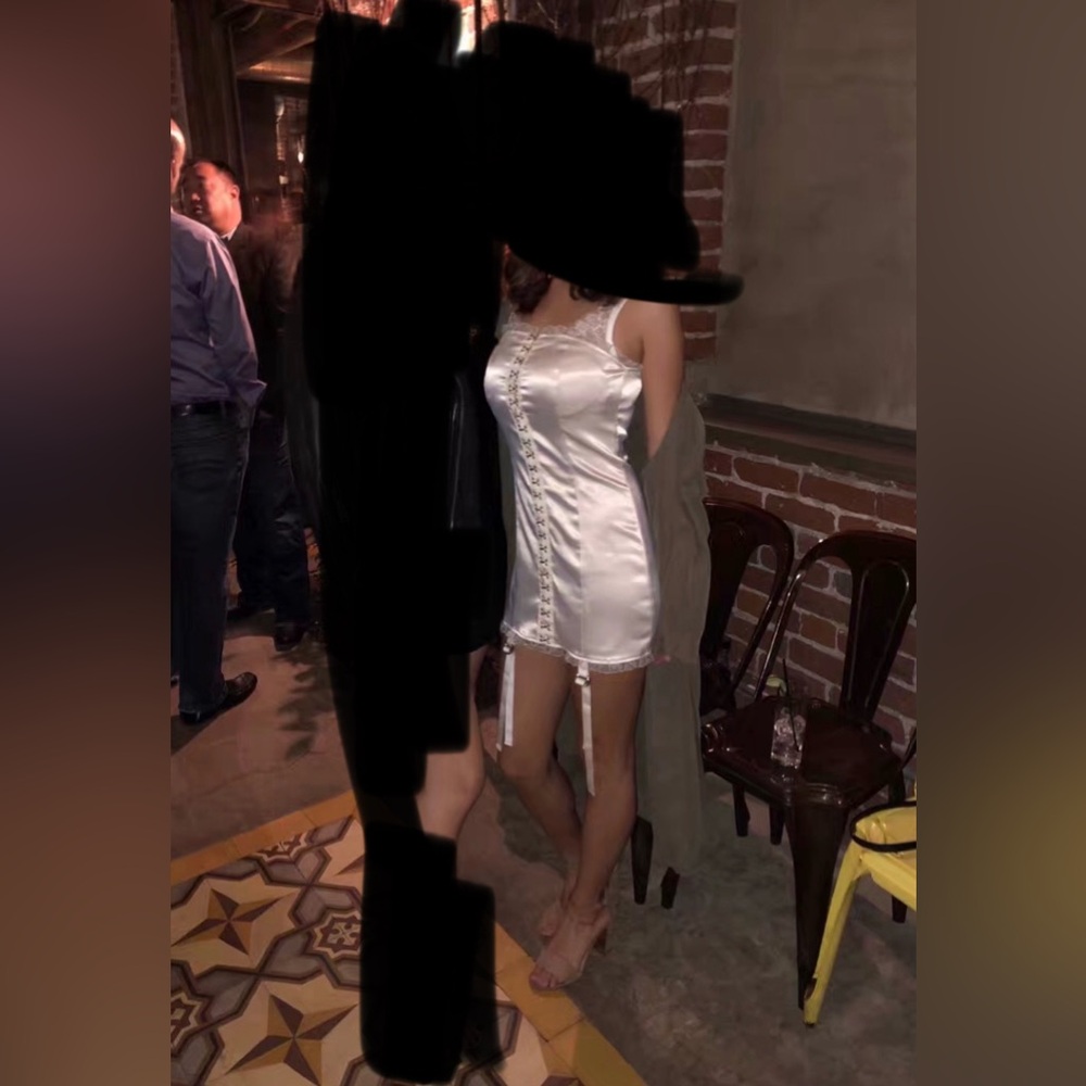 Vivienne Westwood inspired vintage lingerie dress — Ivory